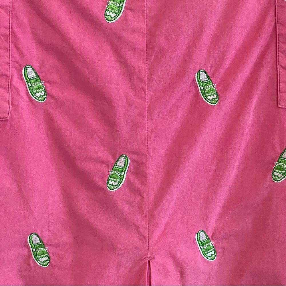 Vtg Lilly Pulitzer Womens Golf Skort Sz 8 Embroidered Golf Shoe Preppy Resort - Picture 3 of 8
